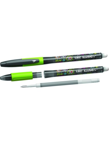 BOLIGRAFO BIC GELOCITY ILLUSION BORRABLE NG.PUNTA 0,7 MM