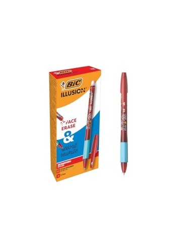 BOLIGRAFO BIC GELOCITY ILLUSION BORRABLE RJ.PUNTA 0,7 MM
