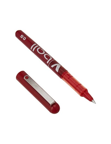 ROTULADOR PILOT ROLLER V-BALL ROJO 0.5 MM