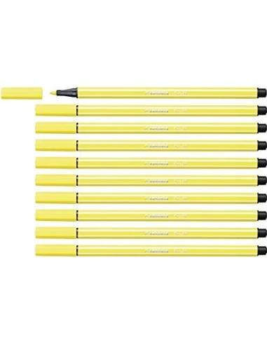 ROTULADOR STABILO ACUARELABLE PEN 68 AMARILLO LIMON 1 MM