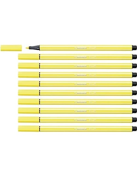 ROTULADOR STABILO ACUARELABLE PEN 68 AMARILLO LIMON 1 MM