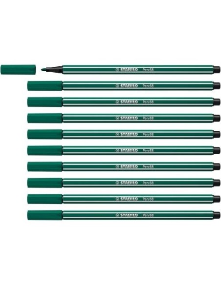 ROTULADOR STABILO ACUARELABLE PEN 68 AZUL VERDOSO 1 MM