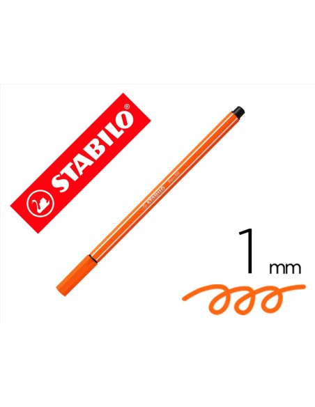 ROTULADOR STABILO ACUARELABLE PEN 68 BERMELLON PALIDO 1 MM