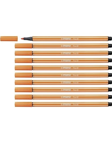 ROTULADOR STABILO ACUARELABLE PEN 68 BERMELLON PALIDO 1 MM