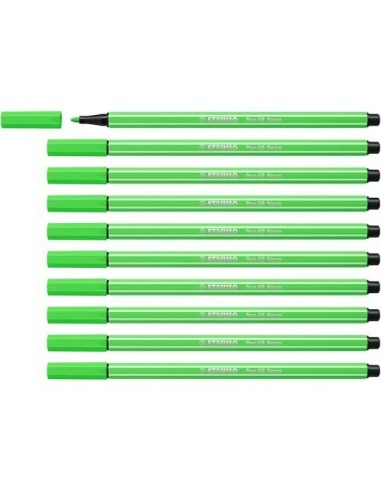 ROTULADOR STABILO ACUARELABLE PEN 68 VERDE NEON 1 MM