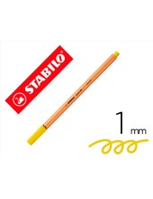 ROTULADOR STABILO PUNTA FIBRA POINT 88 AMARILLO LIMON 0,4 MM