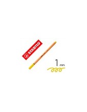 ROTULADOR STABILO PUNTA FIBRA POINT 88 AMARILLO LIMON 0,4 MM 2