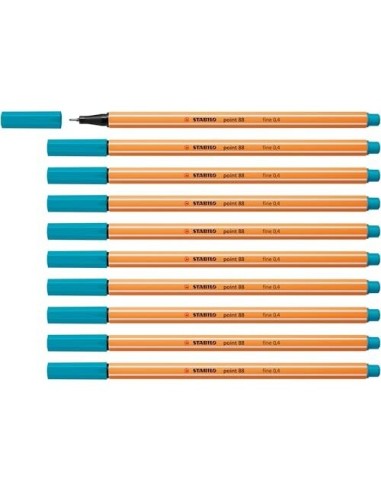 ROTULADOR STABILO PUNTA FIBRA POINT 88 AZUL COBALTO 0,4 MM