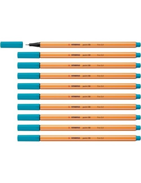 ROTULADOR STABILO PUNTA FIBRA POINT 88 AZUL COBALTO 0,4 MM