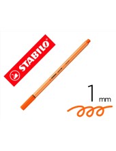 ROTULADOR STABILO PUNTA FIBRA POINT 88 BERMELLON PALIDO 0,4 MM