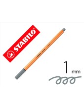 ROTULADOR STABILO PUNTA FIBRA POINT 88 GRIS AZULADO CLARO 0,4 MM