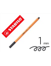 ROTULADOR STABILO PUNTA FIBRA POINT 88 GRIS AZ.ADO INTENSO 0,4 MM