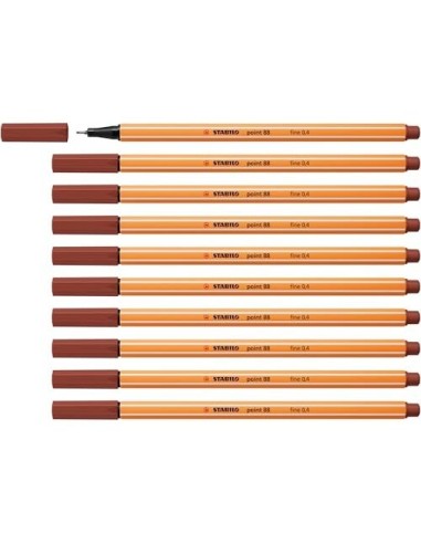 ROTULADOR STABILO PUNTA FIBRA POINT 88 SIENA TOSTADO 0,4 MM