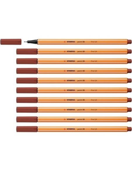 ROTULADOR STABILO PUNTA FIBRA POINT 88 SIENA TOSTADO 0,4 MM