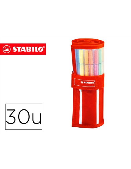 ROTULADOR STABILO PUNTA FIBRA PEN 68 ESTUCHE ROLLERSET 30 SURT.
