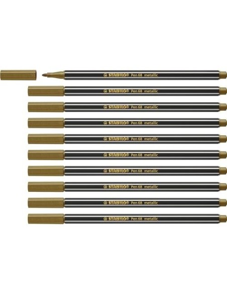 ROTULADOR STABILO ACUARELABLE PEN 68 MET.ORO 1 MM