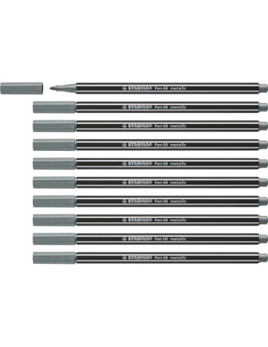 ROTULADOR STABILO ACUARELABLE PEN 68 MET.PLATA 1 MM