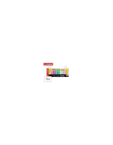 ROTULADOR STABILO BOSS FLUORESCENTE 70 BLISTER 15 UD.SURT.