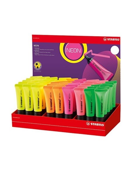 ROTULADOR STABILO FLUOR.72 NEON EXPOSITOR 45 UD.SURT.
