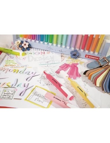 ROTULADOR STABILO FLUORESCENTE SWING COOL PASTEL BOLSA 4 UD.SURT.