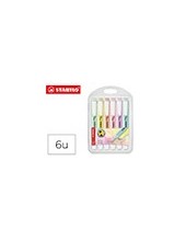 ROTULADOR STABILO FLUORESCENTE SWING COOL PASTEL BOLSA 6 UD.SURT. 2