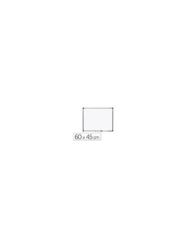 PIZARRA BLANCA VIT.MAGNETICO MARCO AL. CANTO PVC 60X45 CM C/BANDEJA