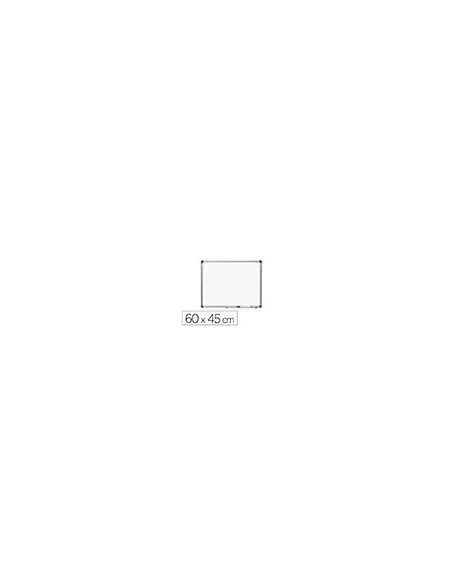 PIZARRA BLANCA VIT.MAGNETICO MARCO AL. CANTO PVC 60X45 CM C/BANDEJA