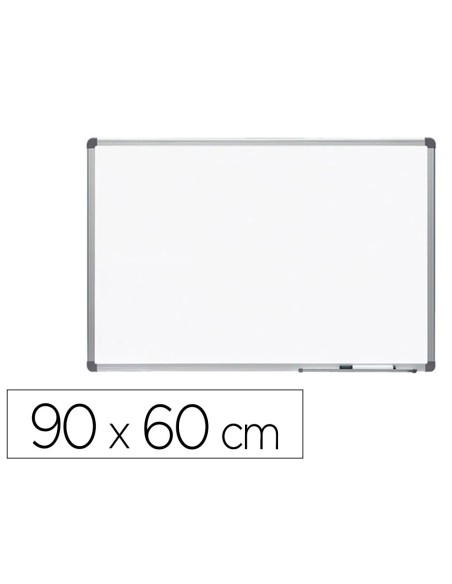 PIZARRA BLANCA VIT.MAGNETICO MARCO AL. CANTO PVC 90X60 CM C/BANDEJA