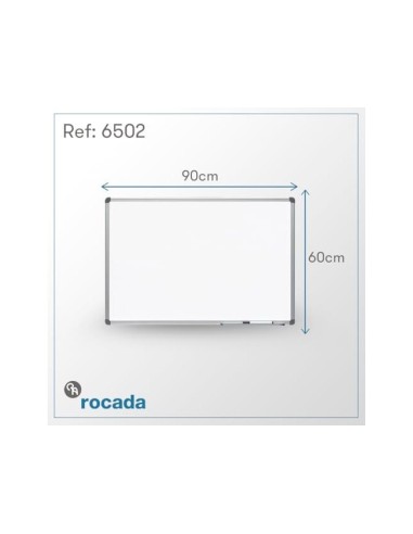 PIZARRA BLANCA VIT.MAGNETICO MARCO AL. CANTO PVC 90X60 CM C/BANDEJA