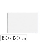 PIZARRA BLANCA VIT.MAGNETICO MARCO AL. CANTO PVC 180X120 CM C/BANDEJA