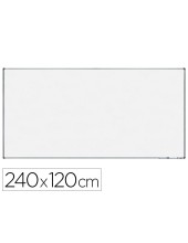 PIZARRA BLANCA VIT.MAGNETICO MARCO AL. CANTO PVC 240X120 CM C/BANDEJA