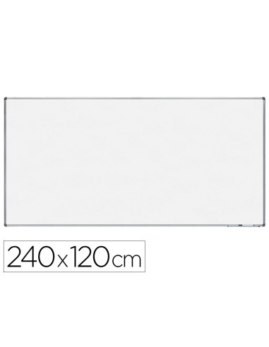 PIZARRA BLANCA VIT.MAGNETICO MARCO AL. CANTO PVC 240X120 CM C/BANDEJA