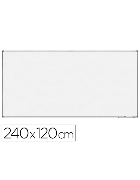 PIZARRA BLANCA VIT.MAGNETICO MARCO AL. CANTO PVC 240X120 CM C/BANDEJA