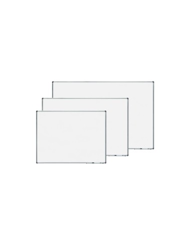 PIZARRA BLANCA VIT.MAGNETICO MARCO AL. CANTO PVC 240X120 CM C/BANDEJA