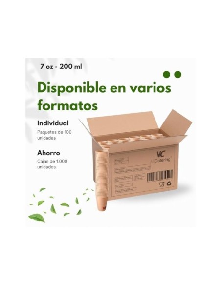 VASO TERMICO CARTON 200 CC PQ.50 UDS.