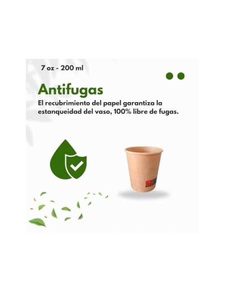 VASO TERMICO CARTON 200 CC PQ.50 UDS.