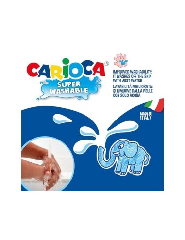ROTULADOR CARIOCA JUMBO C/24 COL.PUNTA GRUESA