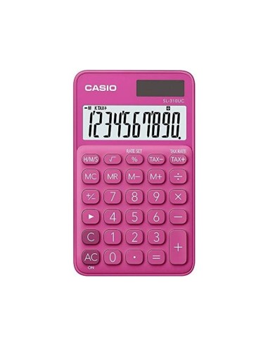CALCULADORA CASIO SL-310UC-RD BOLSILLO 10D.TAX +/- TECLA DOBLE CERO