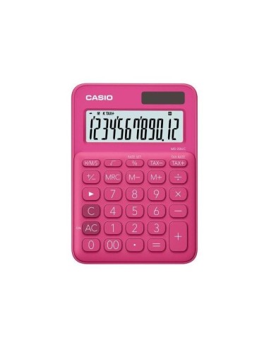 CALCULADORA CASIO MS-20UC-RD 12D.TAX +/- FUC.