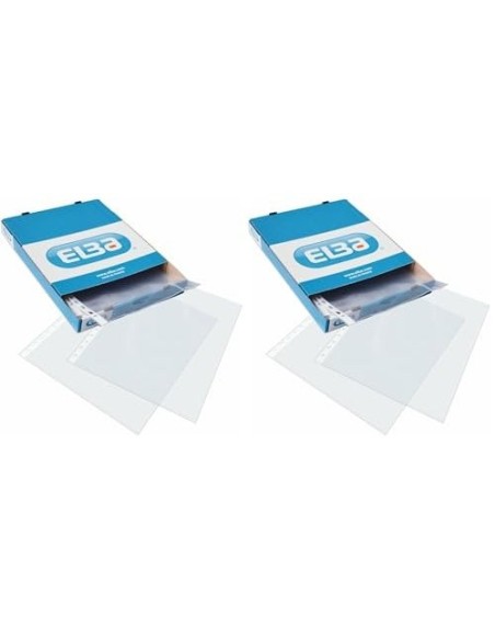 FUNDA MULTITALADRO ELBA STANDARD DIN A4 70MC CRISTAL CAJA 100 UD.
