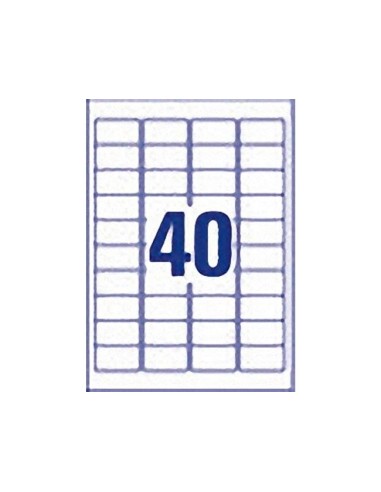 ETIQUETA ADH.AVERY POLIESTER SUPER ADHERENTE BL.45,7X25,4MM 800 UD.