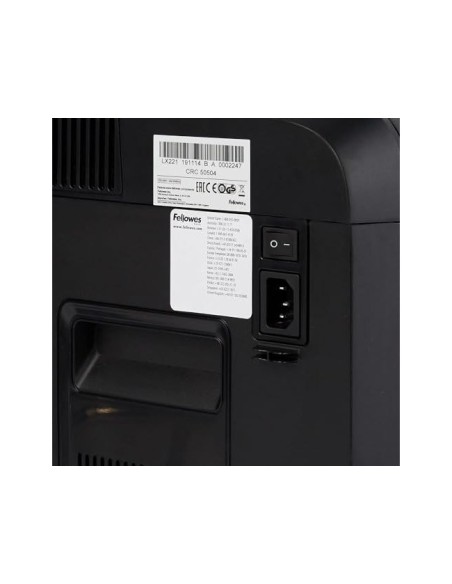 DESTRUCTORA FELLOWES LX221 CORTE 20H P5 CLIPS GRAPAS TARJETAS 30L NG.