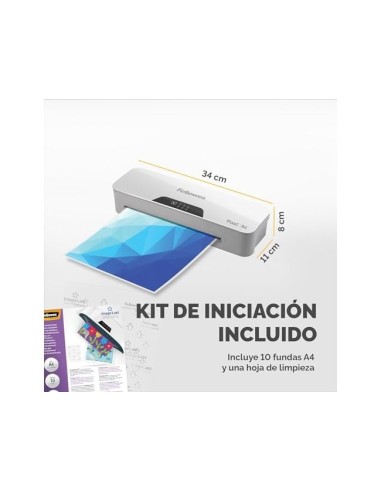 PLASTIFICADORA FELLOWES PIXEL A4 2 RODILLOS ANTIATASCO AUTO 125 MC