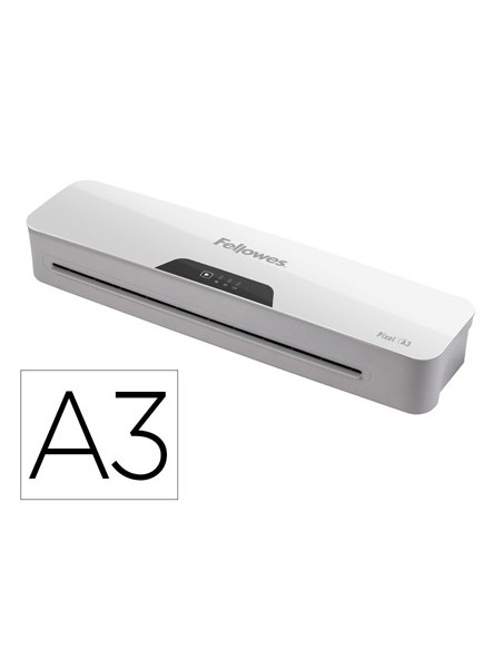 PLASTIFICADORA FELLOWES PIXEL A3 2 RODILLOS ANTIATASCO AUTO 125 MC