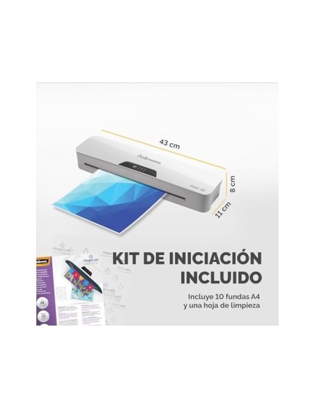 PLASTIFICADORA FELLOWES PIXEL A3 2 RODILLOS ANTIATASCO AUTO 125 MC