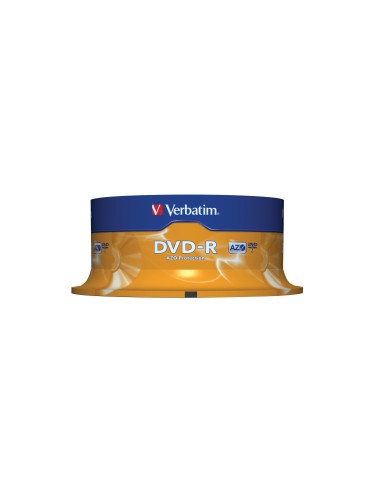 DVD-R VERBATIM 4.7GB VEL. 16X 120 MIN 25 UD.