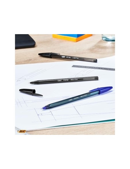 BOLIGRAFO BIC CRISTAL ULTRAFINE PUNTA FORMA AGUJA 0,7MM NG.