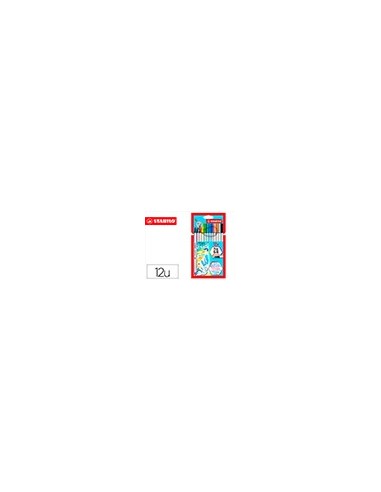ROTULADOR STABILO ACUARELABLE PEN 68 BRUSH PUNTA PINCEL 12 UD.SURT.