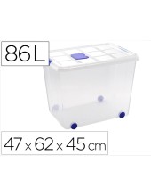 CONTENEDOR PLASTICO PLASTICFORTE 86LT.N 8 TPTE.T.470X620X450 MM