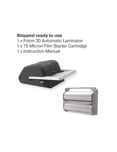 PLASTIFICADORA GBC FOTON 30 AUTOMATICA A3 4 RODILLOS HASTA 250 MICRAS